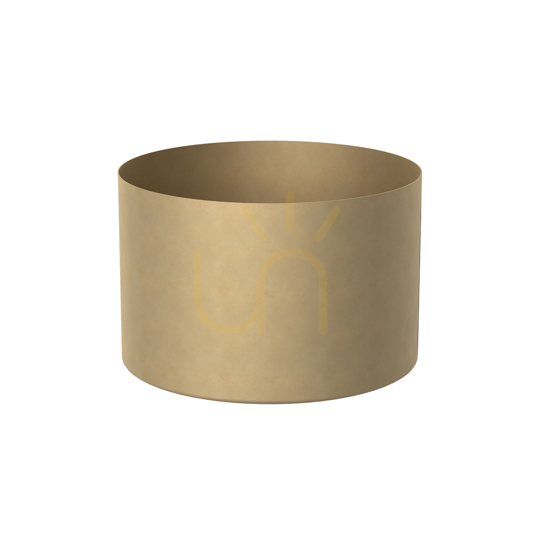 Flower Pot Round Dia 170 Mm, Height 110 Mm, Gold