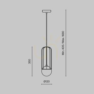 TELFORD lampă suspendată P361PL-01G Maytoni small 6