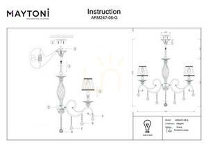 Candelabru GRACE ARM247-08-G Maytoni small 7