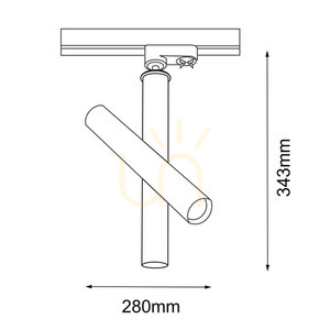 Spot Antigo Akadi R2 din alamă lustruită/negru LED MR11 34,3 cm 8895 small 1