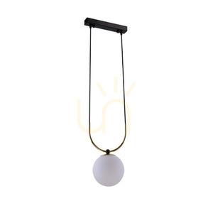 Lampă suspendată Antigo Balos alamă lustruită/negru E14 25x100 cm 8162 small 0