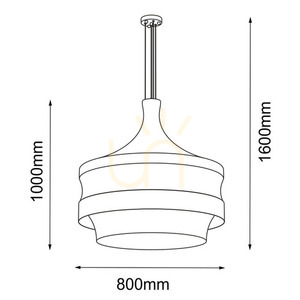 Lampă suspendată Antigo Dota O negru 80 cm LED E27 5030 small 1