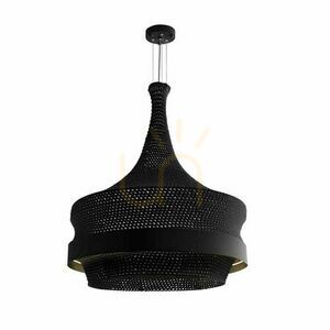 Lampă suspendată Antigo Dota O negru 80 cm LED E27 5030 small 0