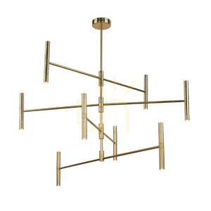 Lampă suspendată Antigo Livi 16 alamă lustruită LED G9 88 cm 8392 small 0
