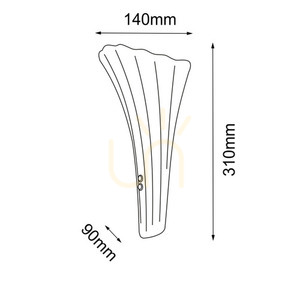 Aplică perete Antigo Petalo crom lucios argintiu E14 31 cm 8796 small 1
