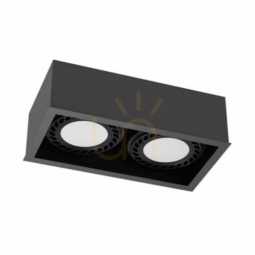 Verifica Plafonieră Antigo Cage Out 1-2 negru 2x LED ES111 1273