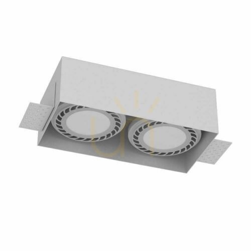Verifica Lumină încastrată Antigo Cage 2x ES111 alb oțel 3271