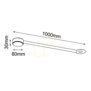Lampa modulară Antigo Drop Line 1 negru 100 cm LED GX53 oțel 1012 small 1