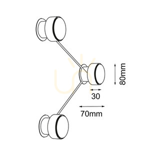 Aplica de perete Antigo Etna 3 negru otel GX53 LED 1023 small 1