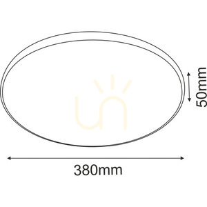 Plafonieră LED Antigo Ika 38 alb-negru mat 38x38 cm 3000K 2200 lm 1064 small 1