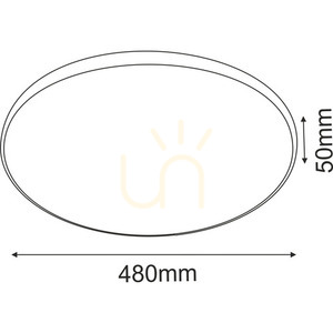 Plafonieră LED Antigo Ika 48 alb-negru mat 48x48 cm 3000K 3000 lm 1066 small 1