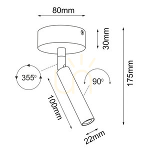 Spot LED G9 Antigo Point 22 Move alb oțel 17,5 cm 2283 small 1