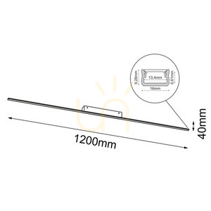 Plafonieră LED Antigo Slim C albă 120 cm 4000K 1570 lm 1292 small 1