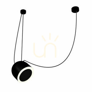 Lampă suspendată Antigo DOBO 1 negru oțel E14 80 cm 9035 small 0