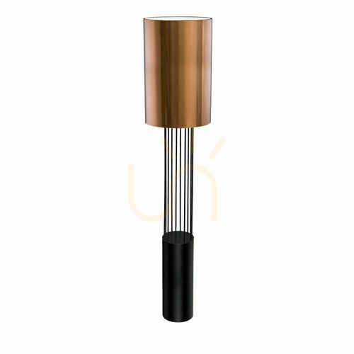 Verifica Lampadar Antigo IHI 9475 negru cupru E27 189 cm