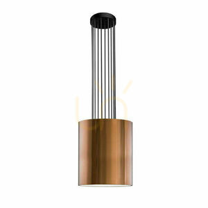 Lustră suspendată Antigo IHI negru cupru 48 cm E27 oțel mat 9493 small 0