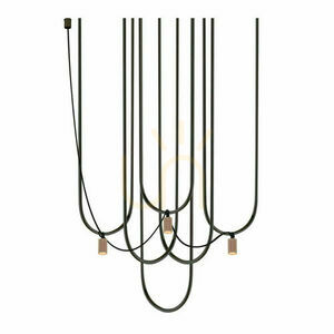 Lampă suspendată Antigo Udin 3 negru/platină oțel 110 cm 9784 small 0