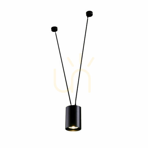 Verifica Lampă suspendată Antigo VIWIN 1 negru oțel 100 cm LED ES111 9020