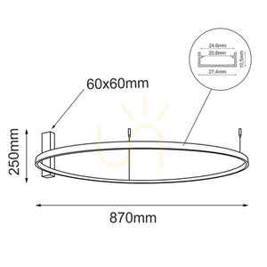 Plafonieră LED Antigo Agari 87 aurie 87 cm 4000K 7141 lm 1345 small 1