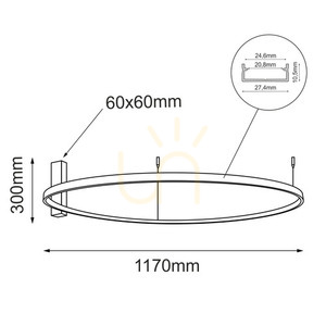 Plafonieră LED Antigo Agari 117 auriu mat 117 cm 3000K 1354 small 1