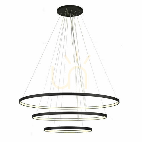 Verifica Lustră suspendată Antigo Agari Multi 3 negru LED 117 cm 6 becuri 5430