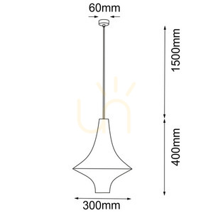Lampă suspendată Antigo Alda S negru E27 Ø30 cm 5111 small 1