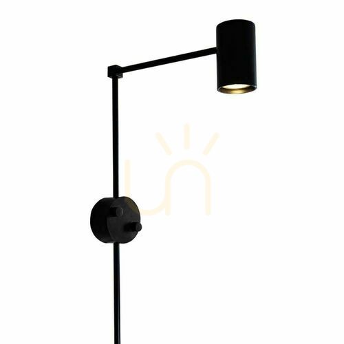 Verifica Aplică perete Antigo Dakata K negru aluminiu 40,5 cm MR11 4490
