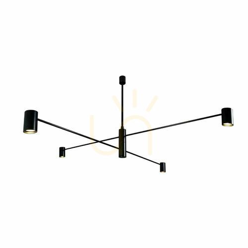 Verifica Lampă suspendată Antigo Dakata 4 negru LED MR11 aluminiu oțel 5636