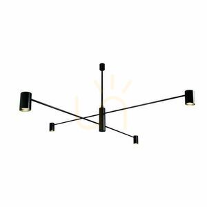 Lampă suspendată Antigo Dakata 4 negru LED MR11 aluminiu oțel 5636 small 0