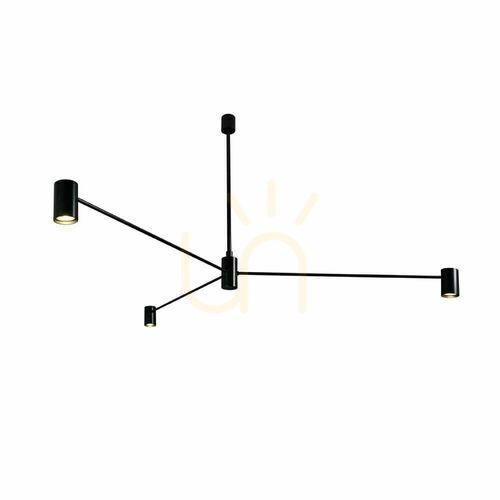 Verifica Lampă suspendată Antigo Dakata 3 negru LED MR11 aluminiu oțel 5648