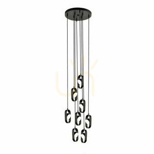 Lampă suspendată Antigo Furoku 8 negru LED 4000K 32 cm 8539 small 0
