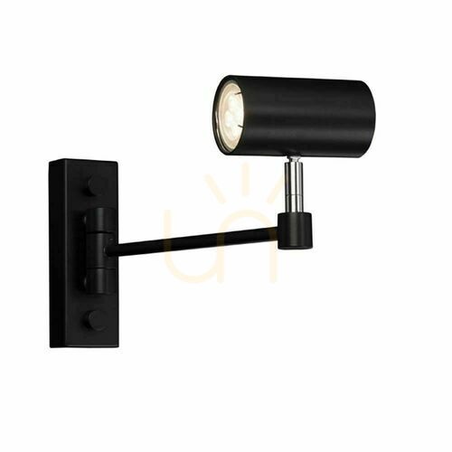 Verifica Spot LED GU10 Antigo Fussa K negru aluminiu oțel 31,5 cm 2209