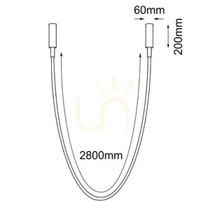 Lampă suspendată LED Antigo Hebi negru 320 cm oțel silicon 5057 small 1