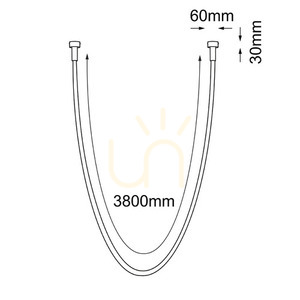 Lampă suspendată Antigo Hebi negru LED 386 cm oțel silicon 3022 small 1