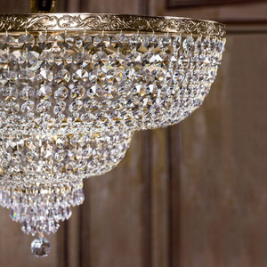 Lustră de tavan din cristal PALACE DIA890-CL-18-G aurie, 18 × E27, Ø100 cm – Maytoni small 1