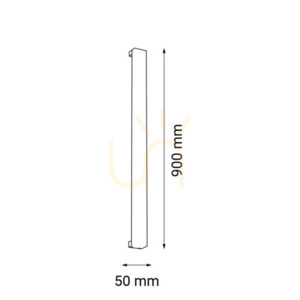 Aplică perete LED Antigo Hoso 90 negru 3000K 900 mm oțel 4013 small 1