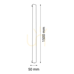 Aplica LED de perete Antigo Hoso 150 negru 150 cm 4017 small 1