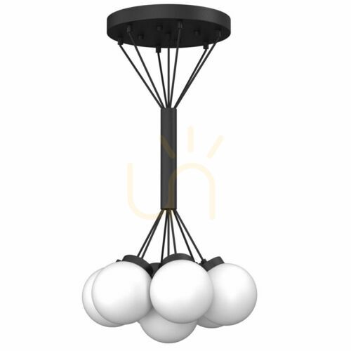 Verifica Lampă suspendată Antigo iO 7 mini negru 50 cm 7xE14 sticlă oțel 5071
