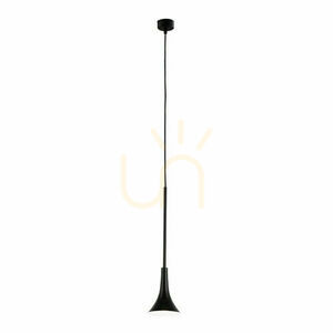 Lampă suspendată Antigo Kanzaki 1 LED negru aluminiu 10 cm 7940 small 0