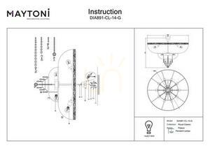 Candelabru PALACE DIA891-CL-14-G Maytoni small 8