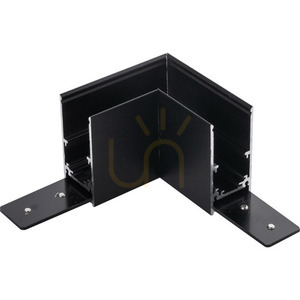 Conector L Antigo Komatsu 48V pentru șină magnetică aparentă negru aluminiu 6517 small 0