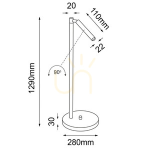 Lampadar Antigo Kosame F negru 129 cm aluminiu otel LED G9 7872 small 1