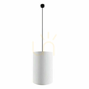 Lampă suspendată Antigo Lamego albă 35 cm E27 țesătură oțel 5190 small 0