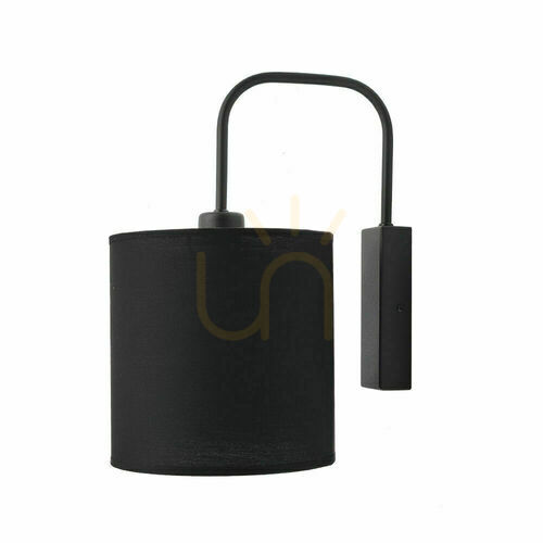 Verifica Aplică perete Antigo Lamego K negru 32 cm E27 oțel-țesătură 4043