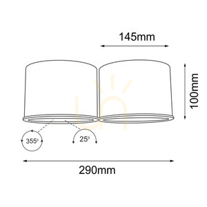 Plafonieră Antigo Miki 2 alb LED ES111 29x14,5 cm 7019 1 Plafonieră Antigo Miki 2 alb LED ES111 29x14,5 cm 7019 small 1
