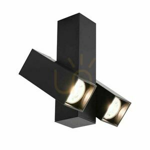 Spot dublu Antigo Mitsuma negru MR11 aluminiu oțel 12 cm 7998 small 0