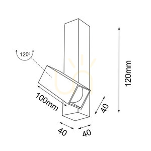 Spot LED MR11 Antigo Mitsuma 1 negru aluminiu 12 cm 8000 small 1