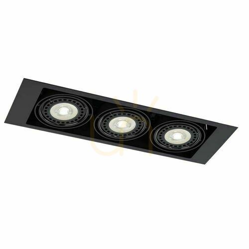 Verifica Lumină încastrată Antigo Muko 3 negru LED ES111 aluminiu oțel 3314