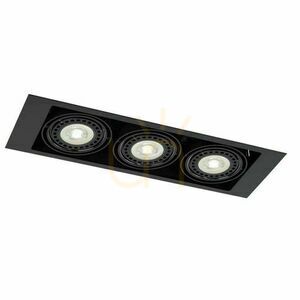 Lumină încastrată Antigo Muko 3 negru LED ES111 aluminiu oțel 3314 small 0