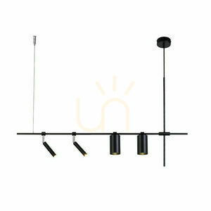 Lampă suspendată Antigo Namasu 7926 neagră, cu 2× GU10 și 2× G9 small 0